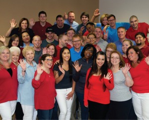 Large group of Doubek Team Members Smiling