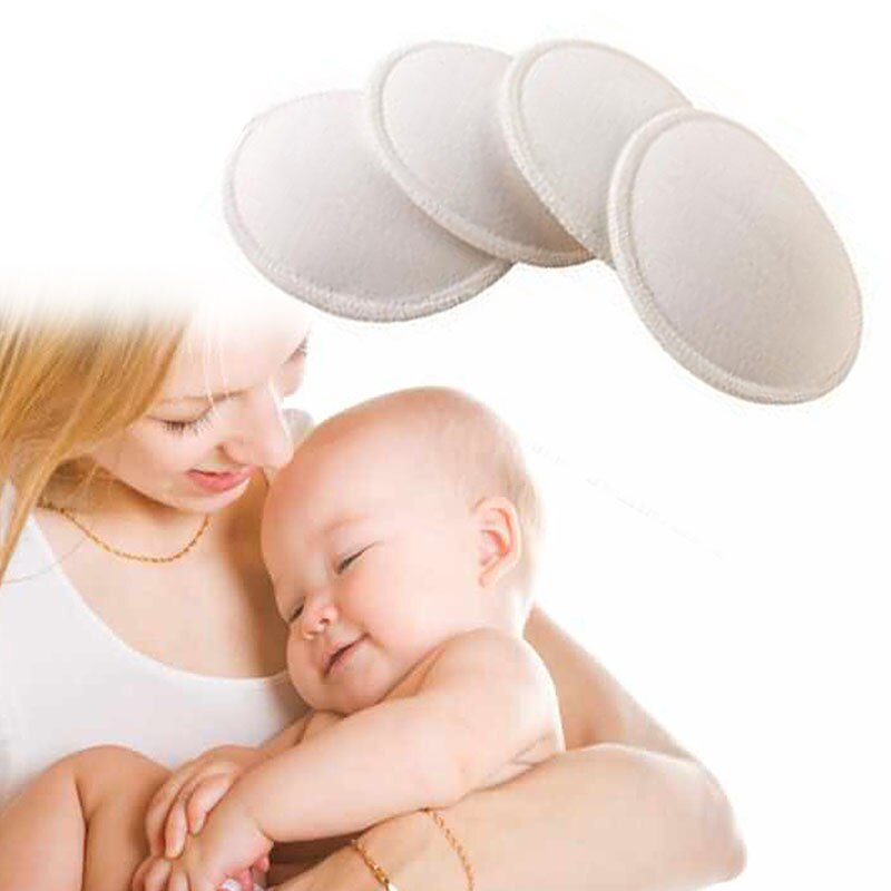 nursing pads and inset of mom and baby