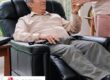 Older man in a lift chair